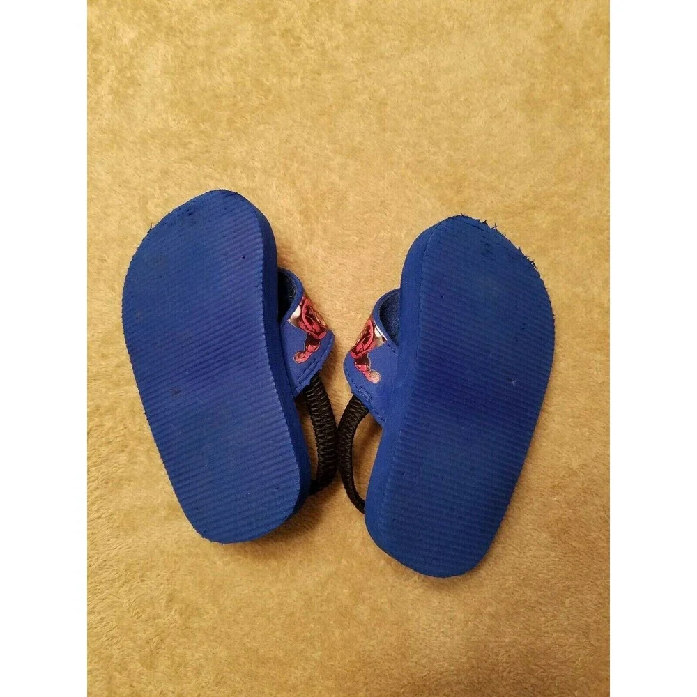 Marvel Avengers Toddler S/P 5 6 Flip Flops Iron Man Hulk Captain America Sandals